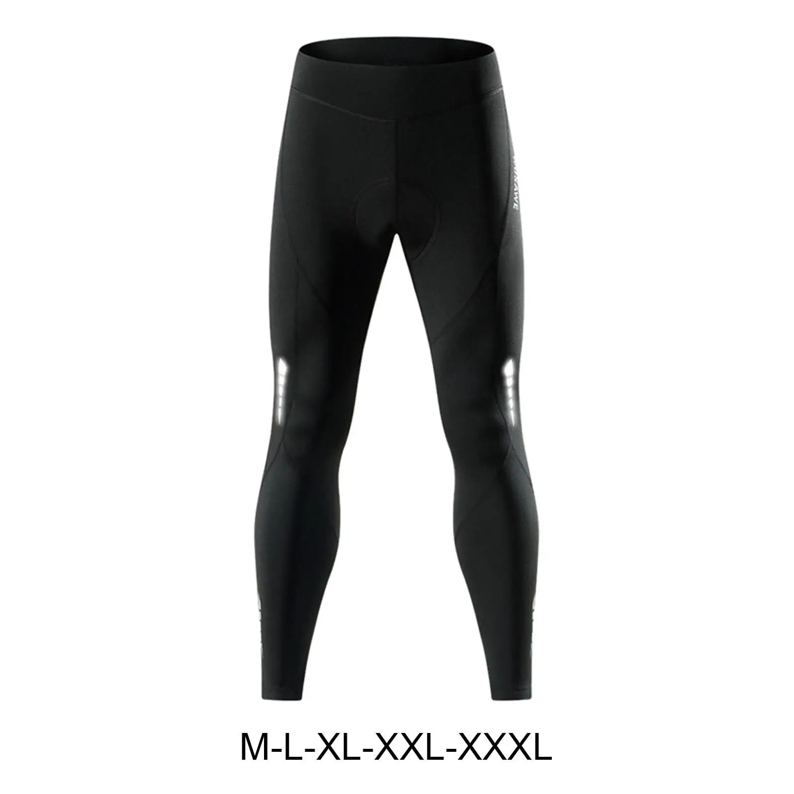 Cycling Pants for Men Fleece Road Bicycle with Reflective Strip Keep Warm