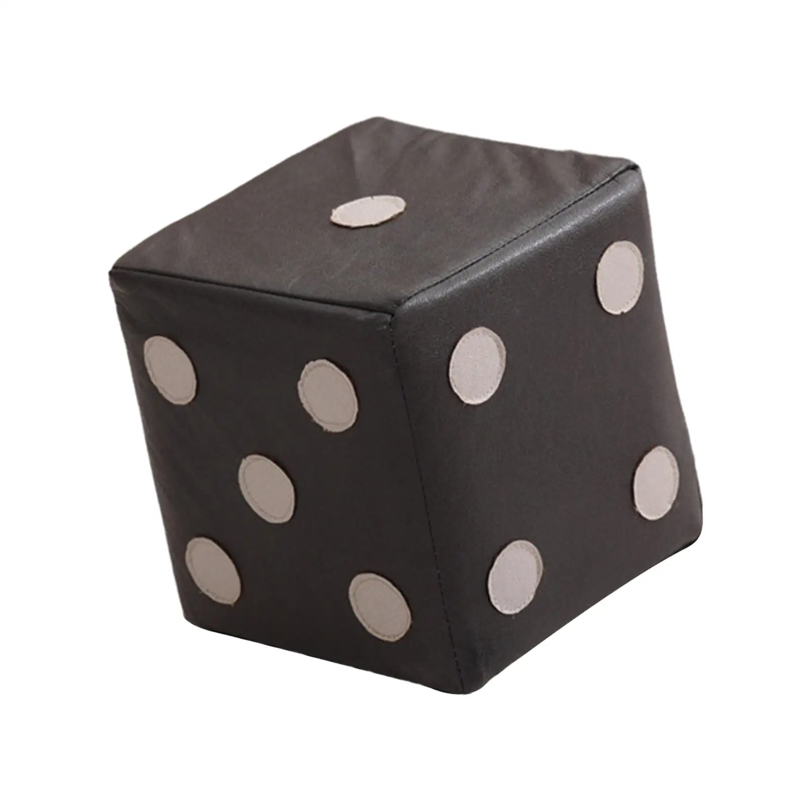 Dice Cubic Foot Stool Non Slip Furniture Shoe Changing Stool Dice Cube Ottoman for Apartment Entryway Dressing Room Home Doorway