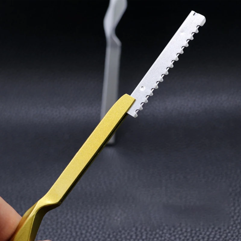 Best of Hair Cutting Knife Thinner Thinning Razor Blade Straight Salon Hairdressing Razor Stick Hair Cutter Rotary Barber Accessories Reviews & Tips - Image 5