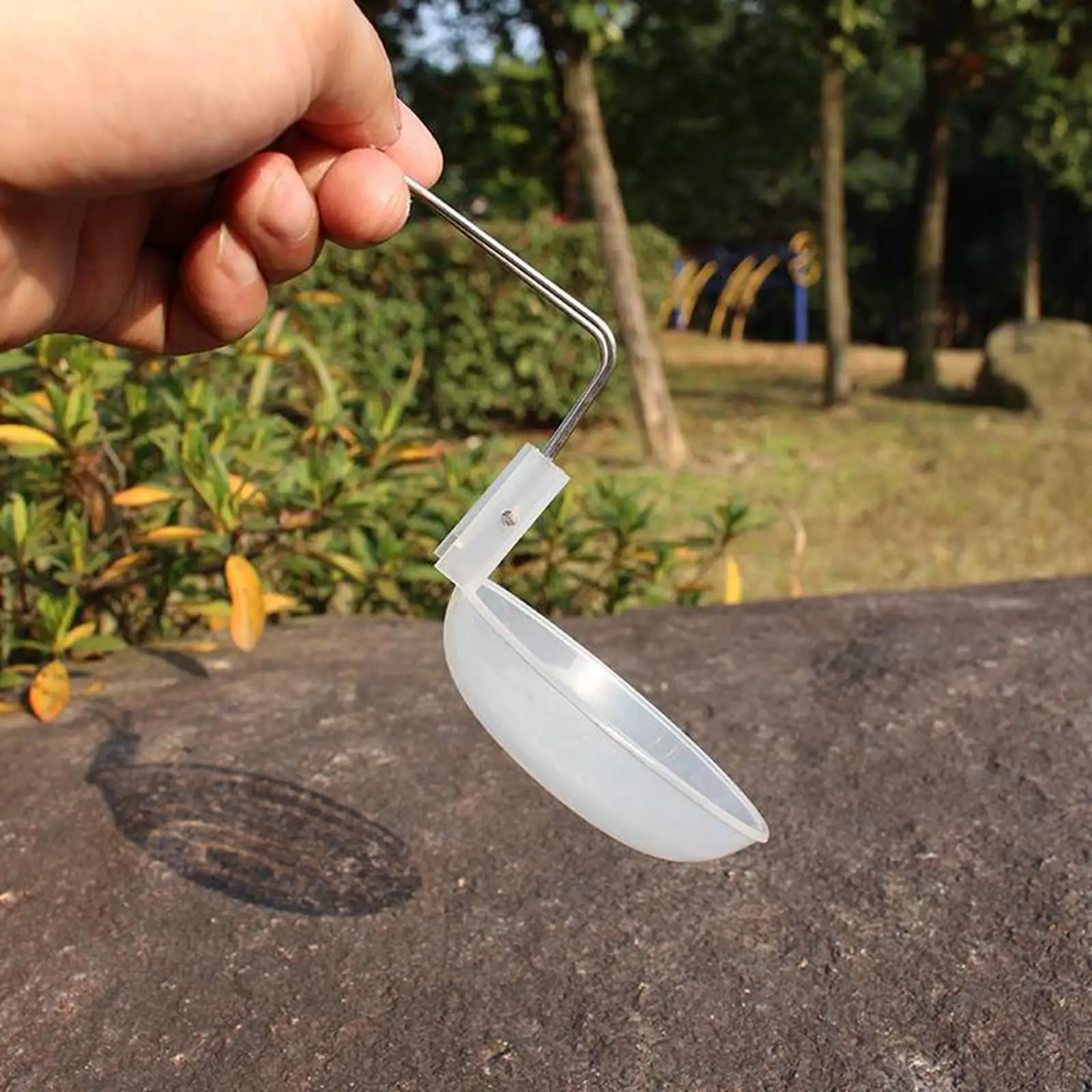 Soup Ladle Utensil Ultralight Transparent Camping Soup Spoon for Kitchen BBQ