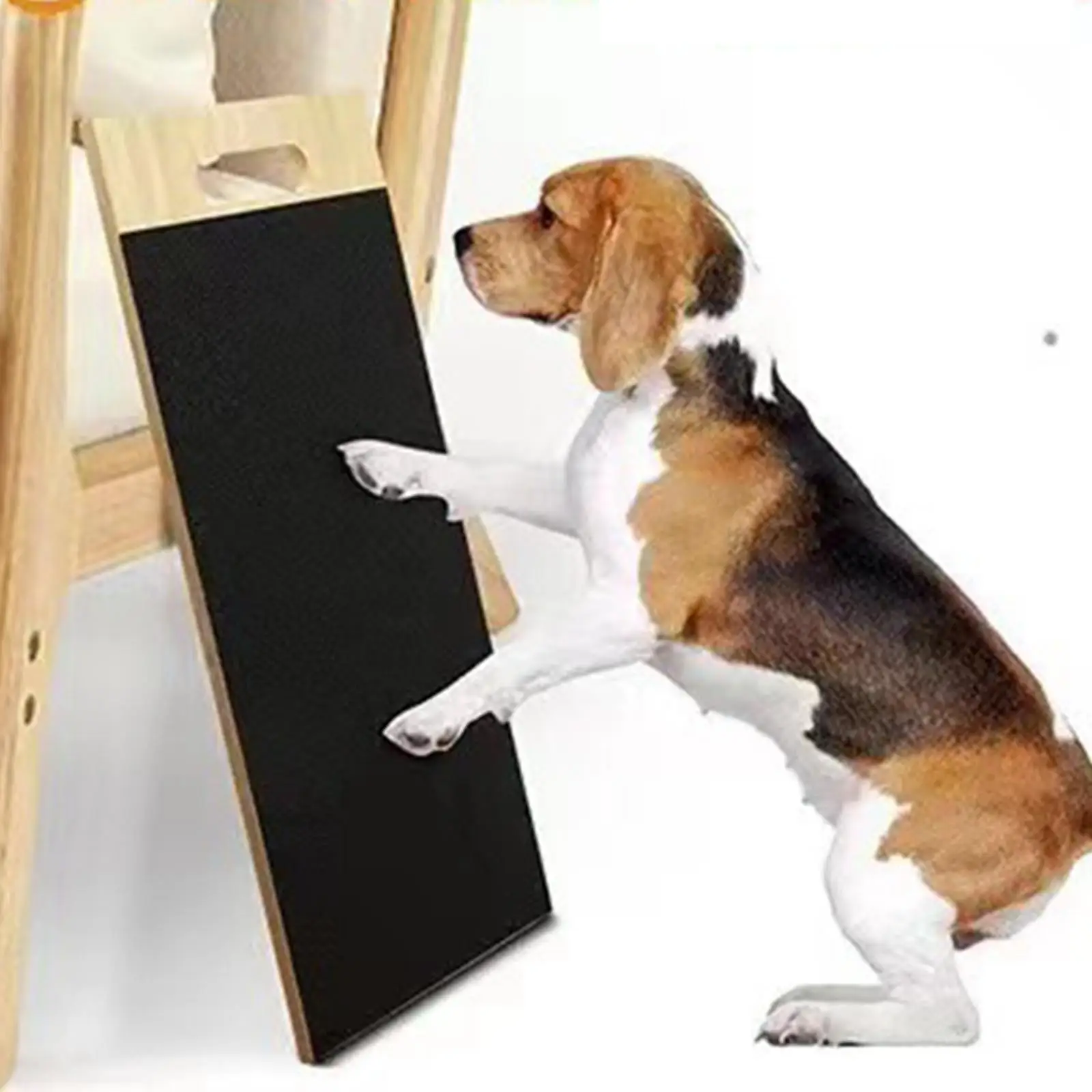 Dog Scratch Pad Wooden Dog Nail Scratching Board Claw Grinding Climbing for Dogs Cats