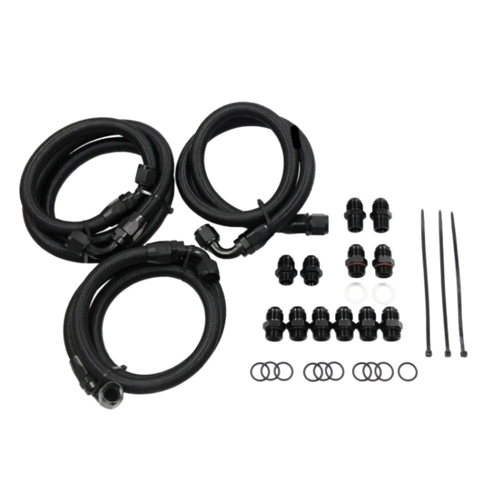 Transmission Cooler Hose Line Kit Metal High Performance Easy to Install Professional Accessory for GM 6.6 lb7 Lly Duramax