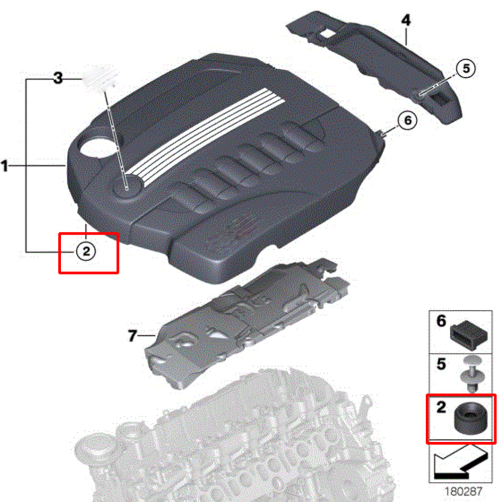 3Size Motor Gummi Montage Bush für Panamera Turbo Porsche Macan Unter Schutz Platte Clip Tülle Unterstützung Bungs Schwarz Auto Teile – Detail 4