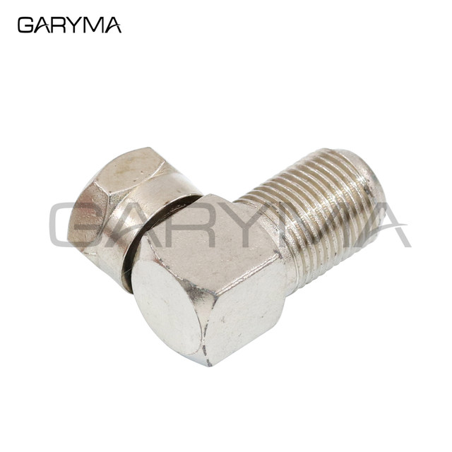 Pack De 5 Adaptadores De TV Macho A Conector F Hembra En Ángulo Recto (90 Grados)