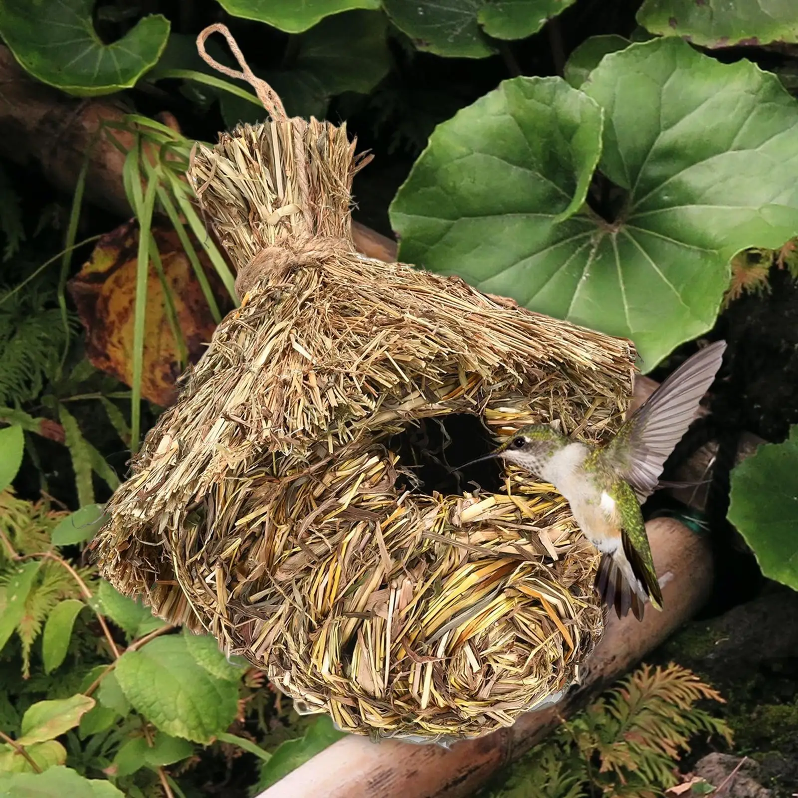 Birdhouse Decoration Roosting Hanging Birds Cage Nest for Lovebird Outdoor