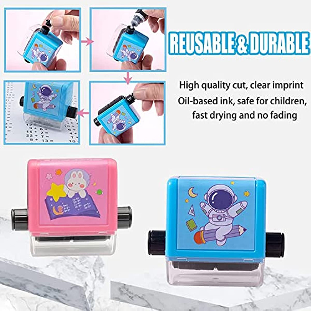 Description Picture 6 of itemScroll Stamps For Random Math Practice Multiple Teaching Math Questions Home Teacher Supplies