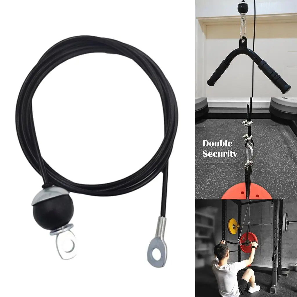 2m 5mm Adjustable Fitness DIY Pulley Cable Machine Attachment Strength for Home