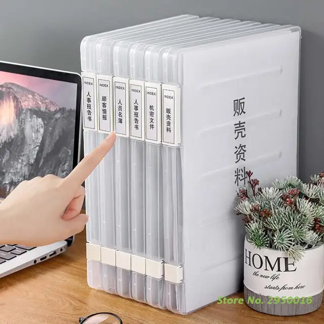 A4 File Project Case Plastic Scrapbook Storage Box Container Clear File  Document Sorting Portable Box Folder Dust-proof Box - AliExpress