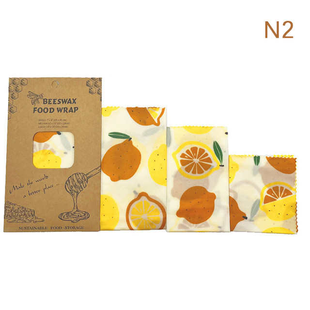 Reusable Storage Wrap Sustainable Organic Fruit Vegetable Cheese Food  Wrapping Paper BPA & Plastic Free Beeswax Food Wrap