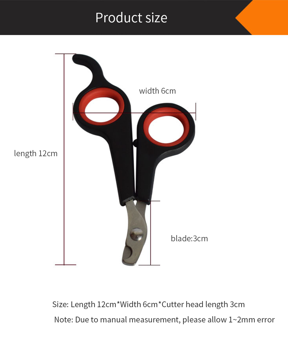 Description Picture 6 of itemStainless Steel Pet Nail Clippers, Scissors for Dog and Cat Claw Grooming, Toe Care and Trimming