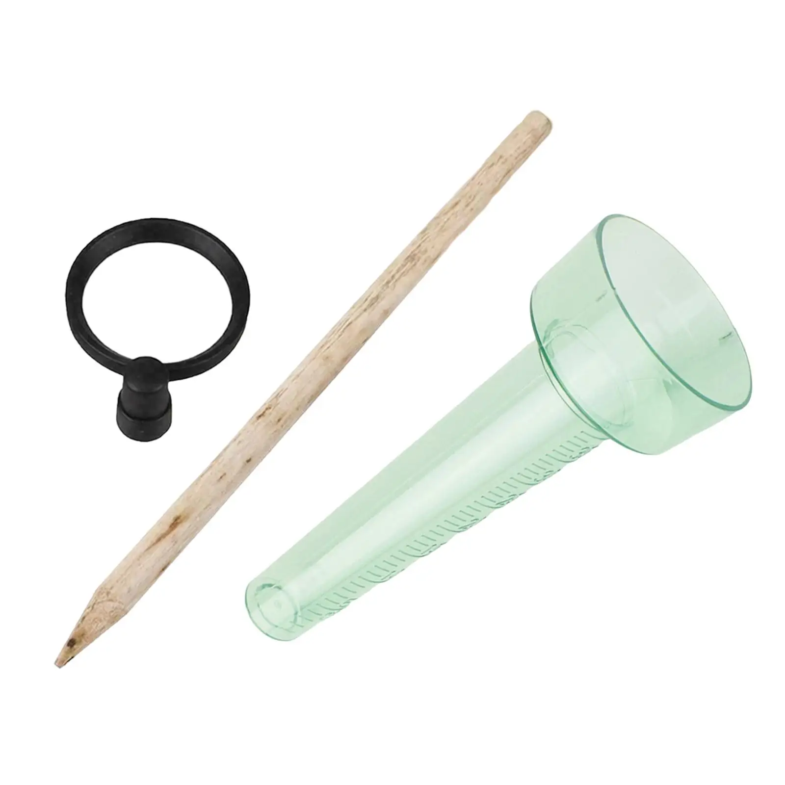 Garden Rain Gauge Lightweight up to 35mm Universal Rainfall Observation Simple Installation Solid Garden Stakes for Pathway Yard