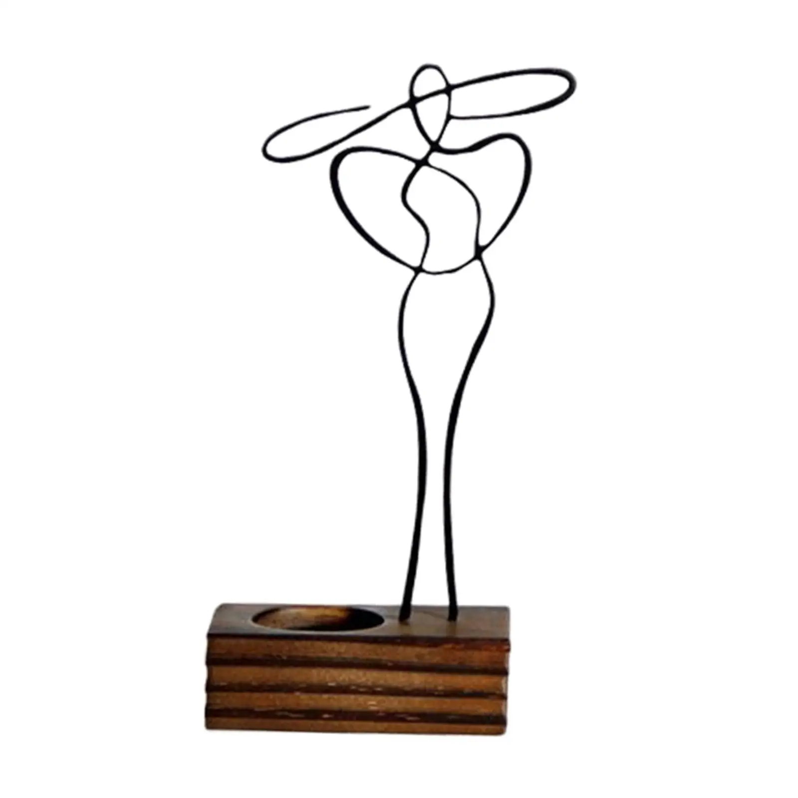 Candle Holder Woman Sculpture Modern Statue for Wedding Decoration
