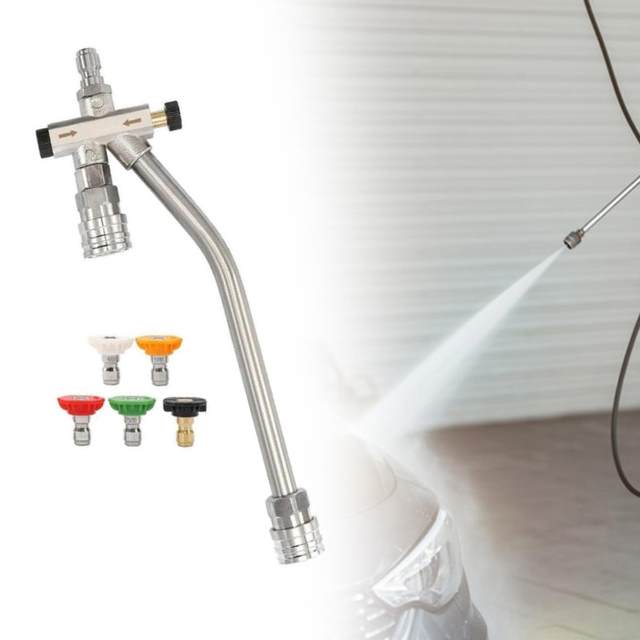 Pressure Washer Double Tip Attachment Pressure Washer Accessories for Irrigate Washing Cars Watering Flowers Cleaning Driveways