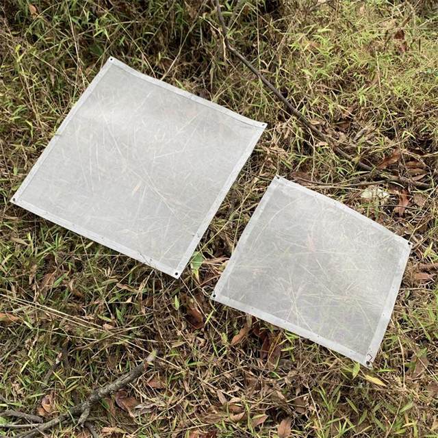 Outdoor   Foldable Grill Pad Fire Mat for Hiking BBQ Backyard