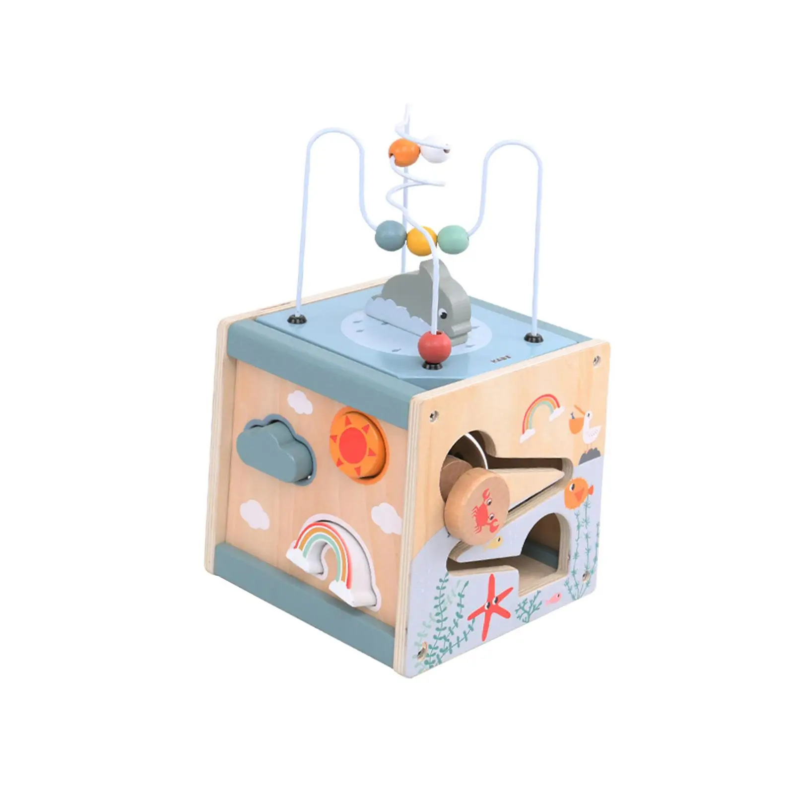 Activity Cube Toys Developmental Toys Early Educational for Preschool Kids