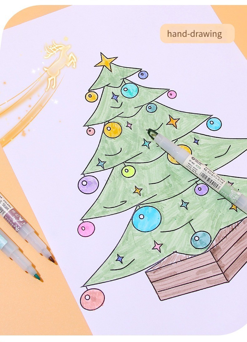 ZhiPai 5 Stück/Set Textmarker mit doppelter Spitze, Kawaii, farbige Manga-Marker, Pastellfarben, Scrapbooking, japanisches Schreibwaren-Schulmaterial – Detail 10