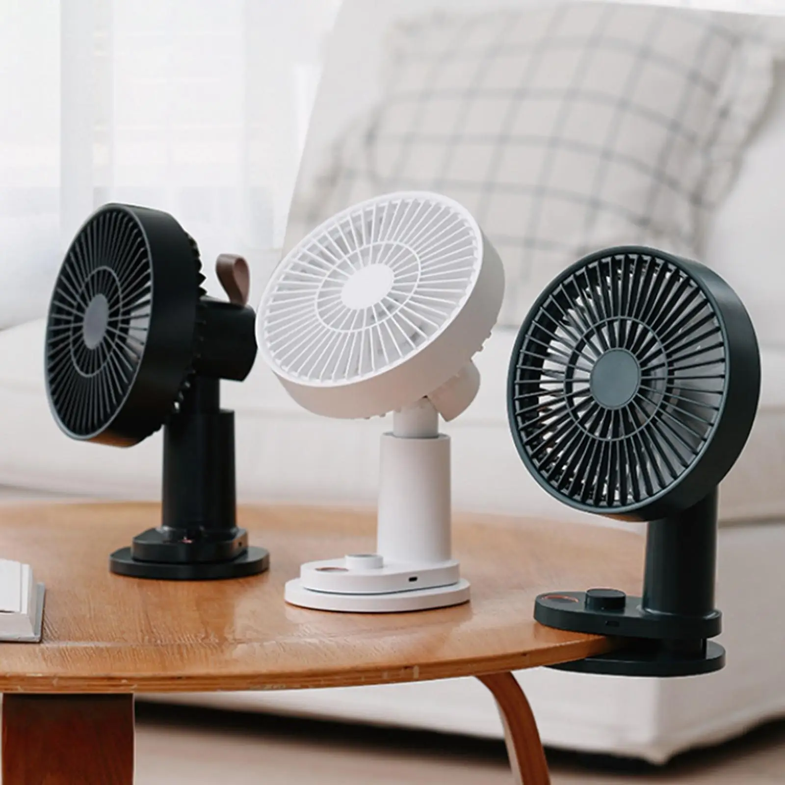 Mini Desk Fan Personal Fan Clip Fan Adjustable Speed Desktop Cooler Fan Silent for Home Office Travel Beach Crib