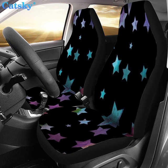 Colorful Abstract Art Neon Car Seat Covers Pair, 2 Front Seat Covers, Car Seat Protector, Car Accessory, Seat Cover For sold Car