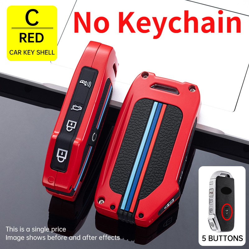 3 4 5 pulsanti in lega Gel di silice luminoso custodia portachiavi per auto custodia per Kia supporto per custodia remota K5 Sportage Stinger Forte - S9f6912b0211c47a88344982e3024b5ffc