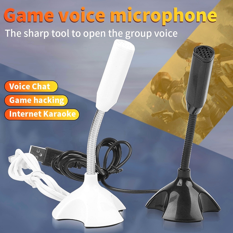 Title 4, 3.5mm Laptop Microphone USB Desktop Stand Mic W...