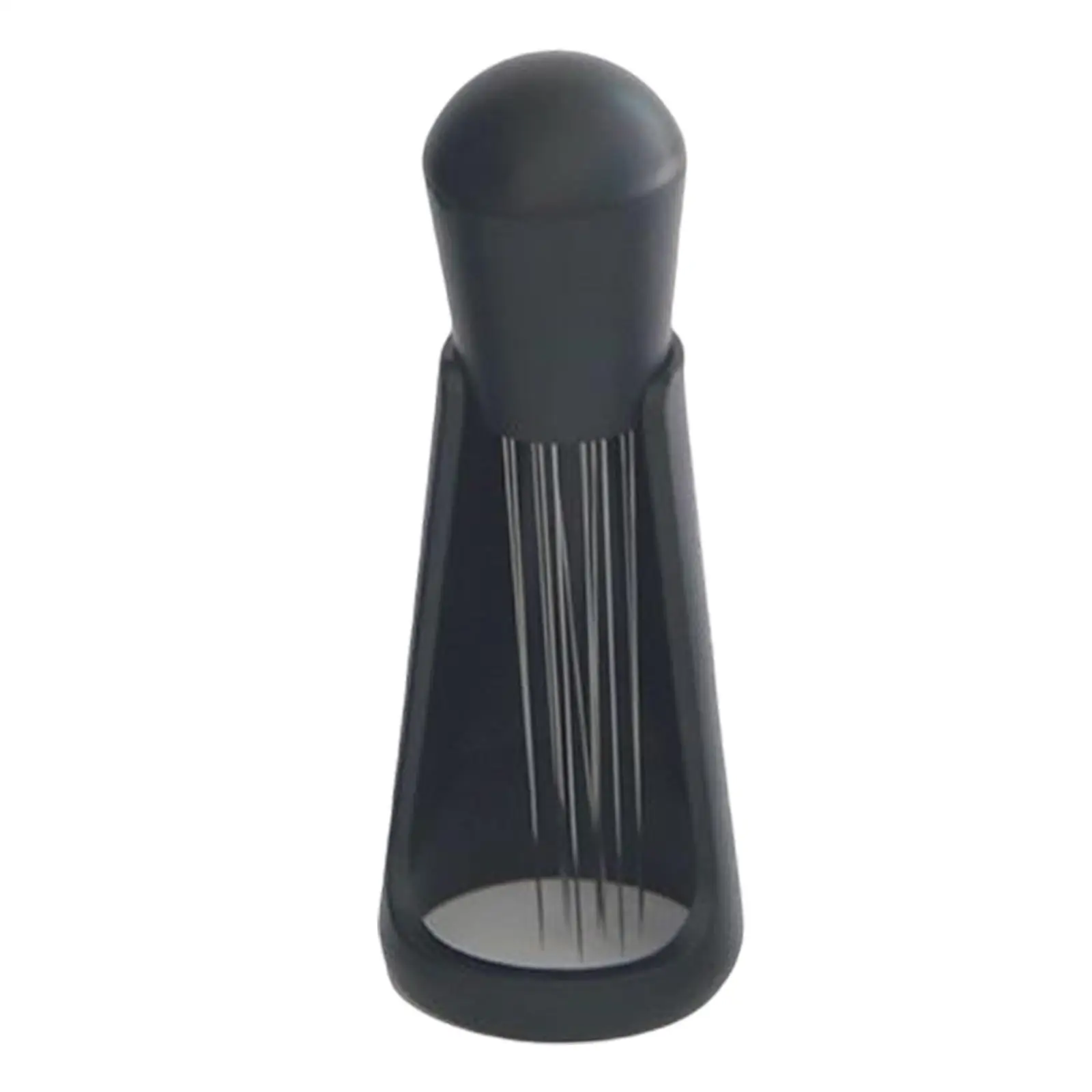 Coffee Stirring Tamper with Base Accessories Kitchen Gadgets Premium Material Office, Coffee Shop Use ,Black Practical