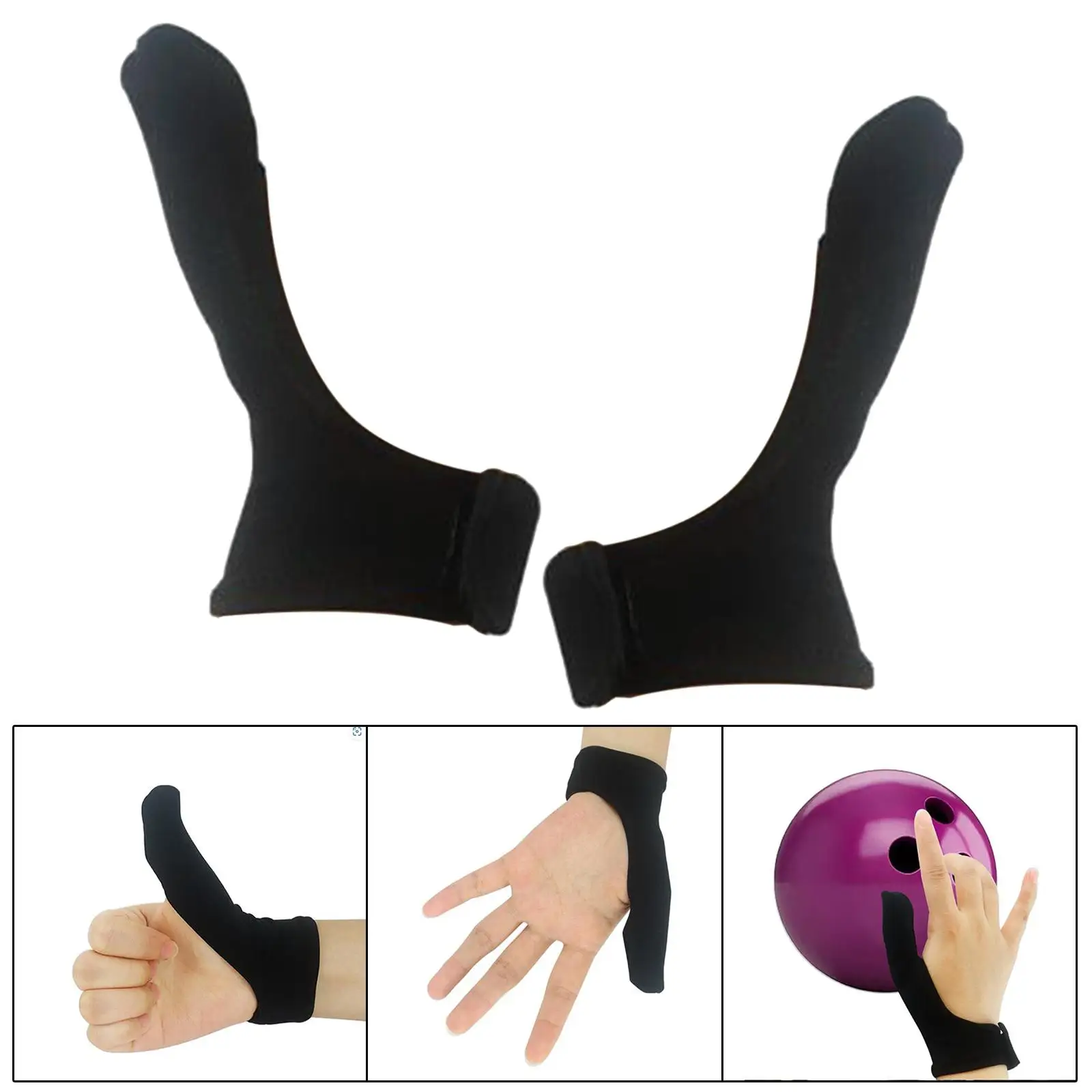 Bowling Thumb Protector Right Left Hand Grip Sleeve Thumb Stabilizer