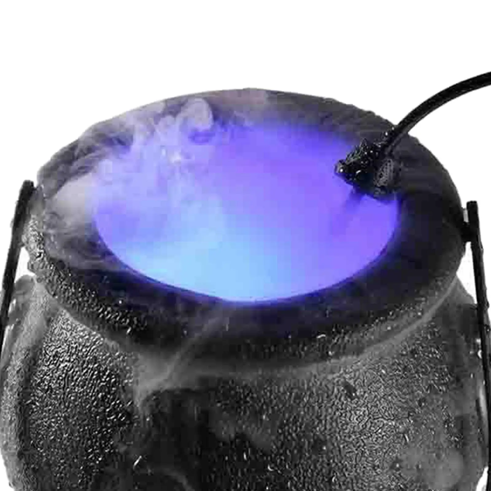 Mist Maker Fogger Fog Mister Humidifier 12 LED Lights Fog Machine Witch Pot Decor Water Fountain for Vase Pond Outdoor Christmas