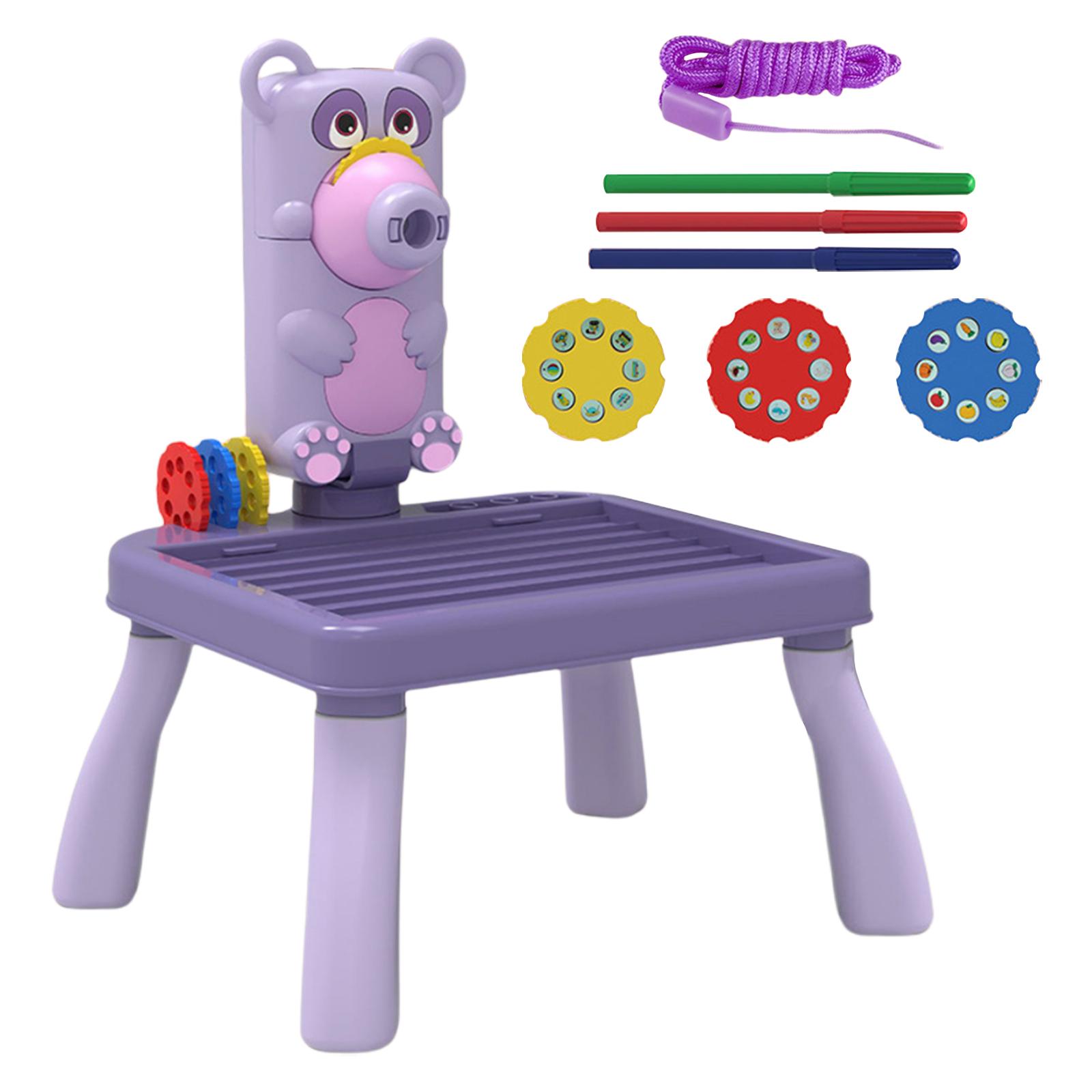 Projector Drawing Table Early Learning Toys Doodle Board Table for Baby