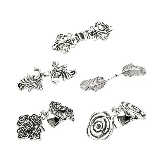 5 Pieces Shawl Clips Cloak Clasp Cardigan Clip Sweater Clips
