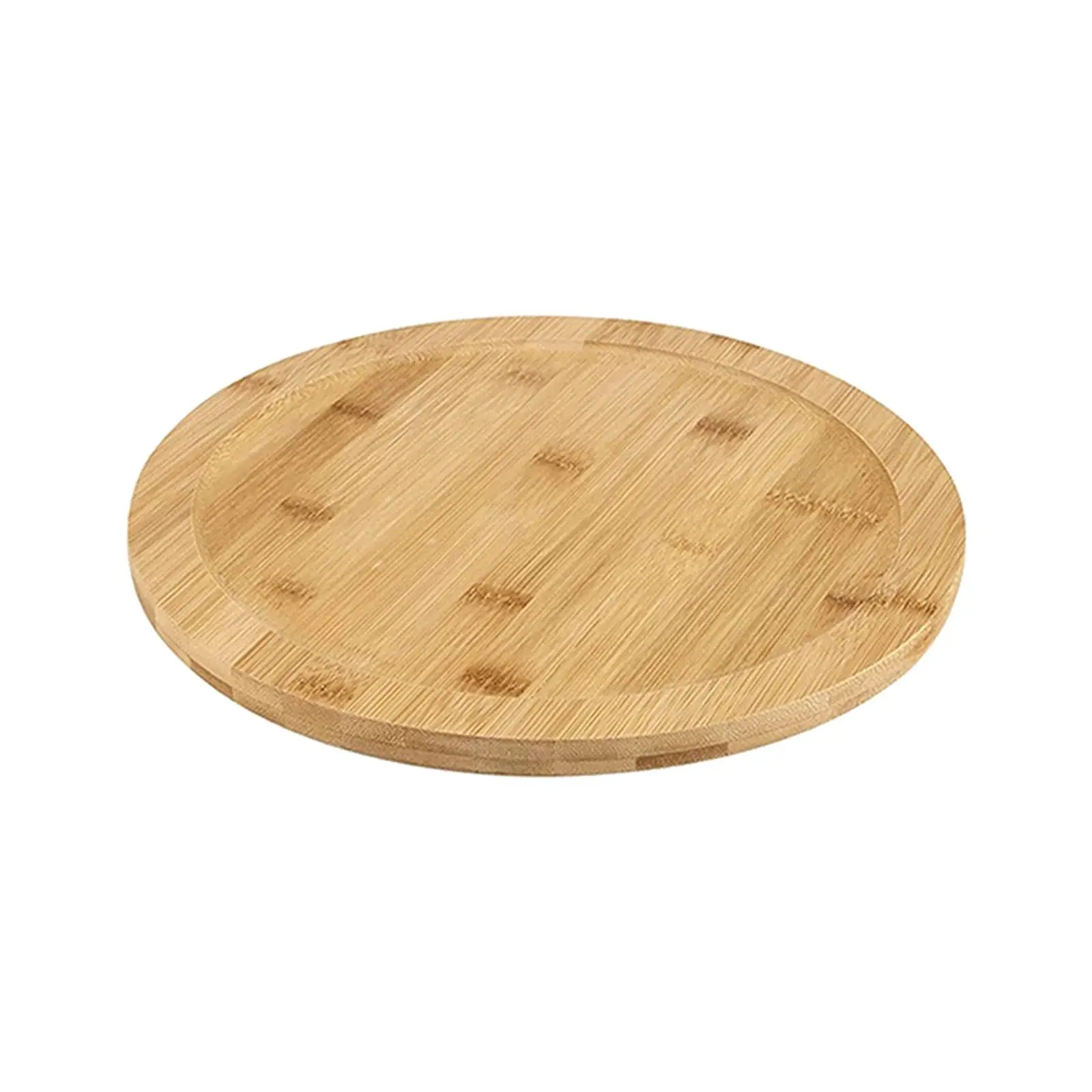 Rotating Wooden Tray Multipurpose Swivel Plate Serving Tray Wooden Rotating Dining Plate for Kitchen Dining Table Cabinet