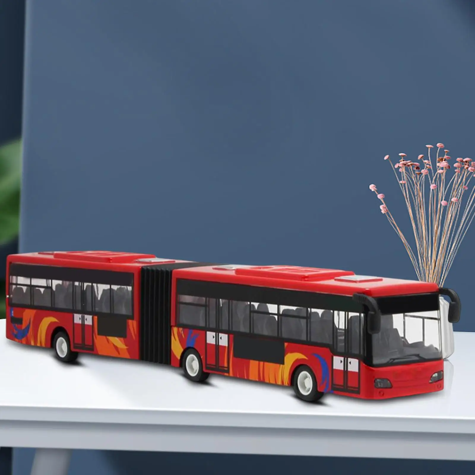 1/50 Scale Bus Toy Durable Gifts Collection Party Favors Decorative for Beginners Children