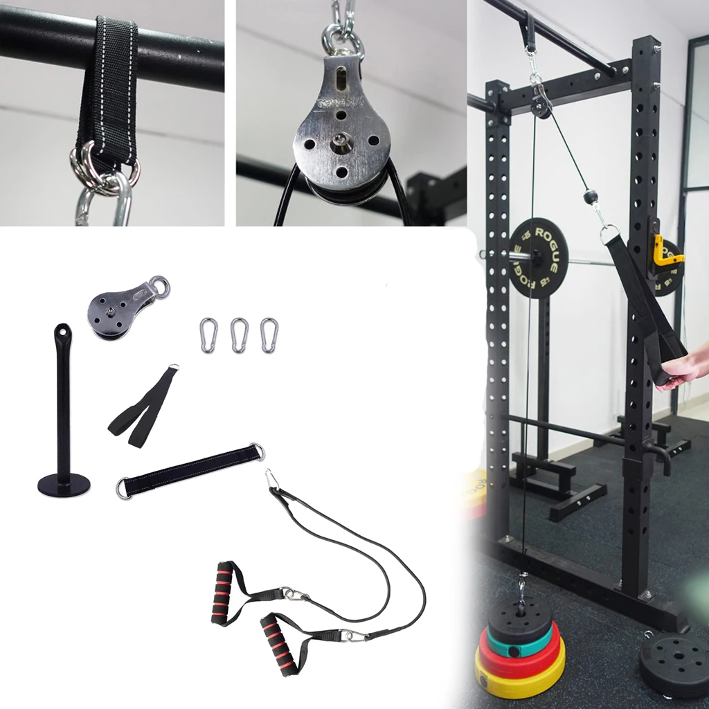 Fitness Pulley Cable Machine System Kits  LAT DIY Equipment Fittings