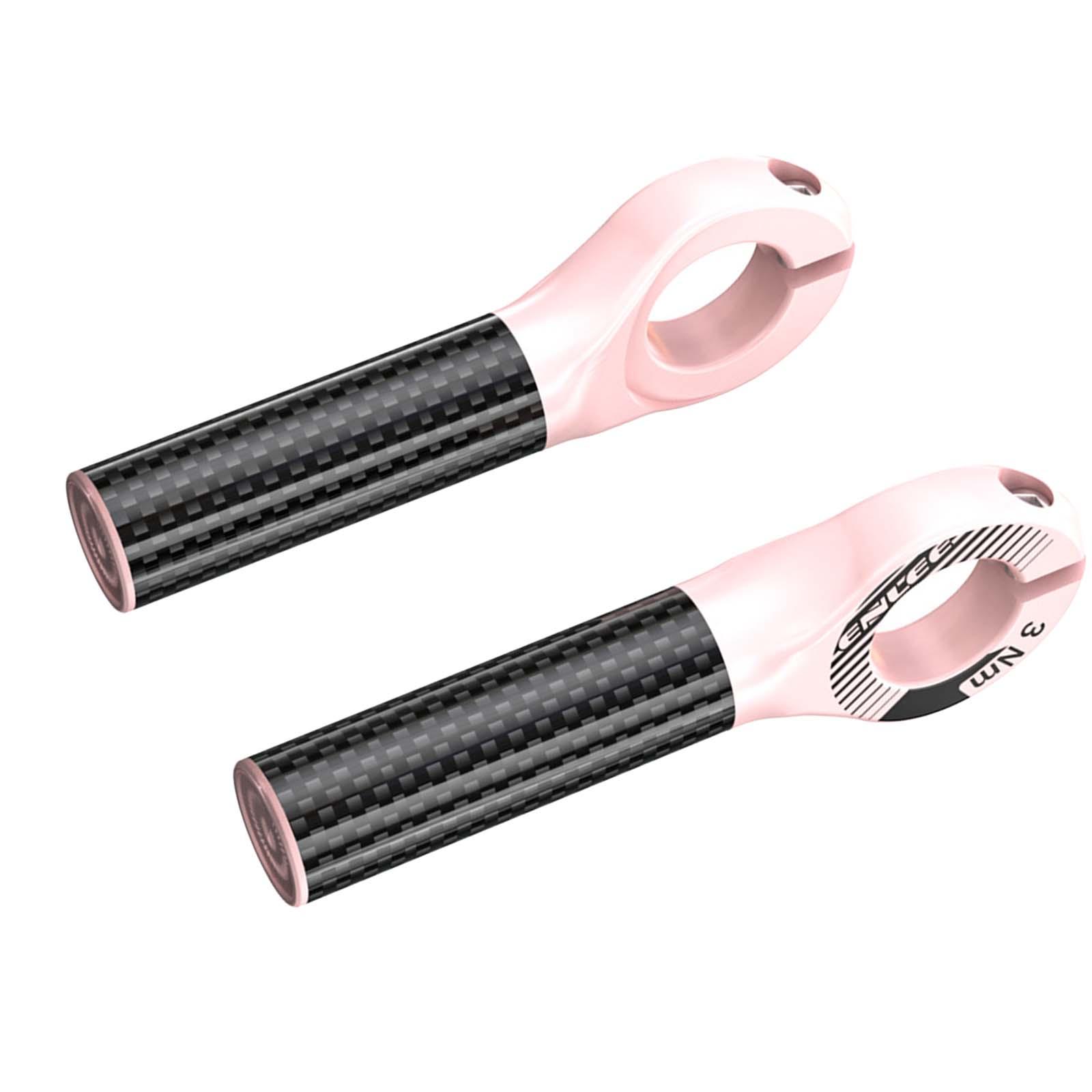 2Pcs Mountain Bike Handlebar Ends High Strength Comfortable Wear Resistant Handle Bar Grips for Folding Bike Cycling Replacement