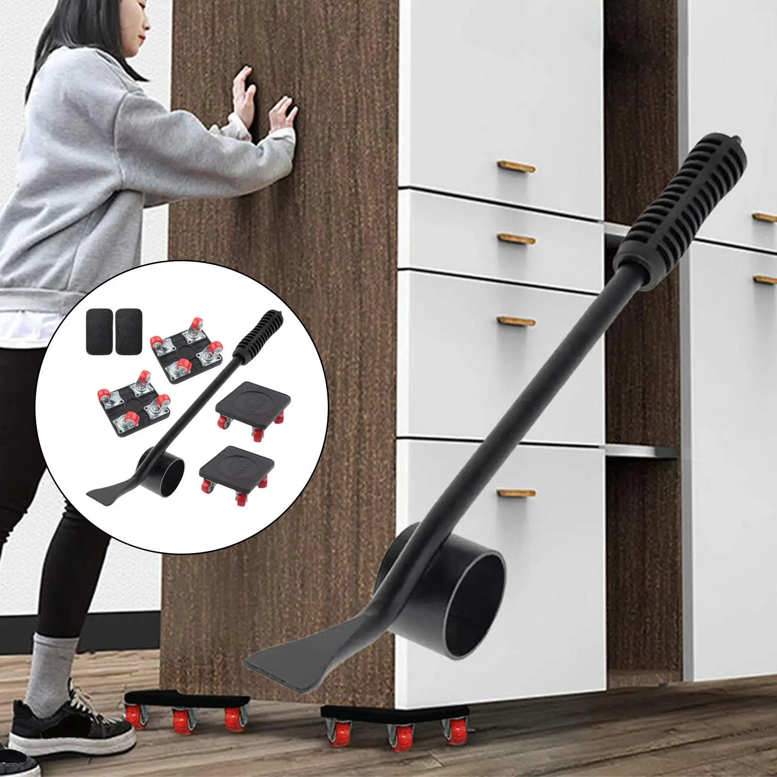 Heavy Furniture Lifter Shifter Roller Lifting Adjustable Tool Furniture Movers