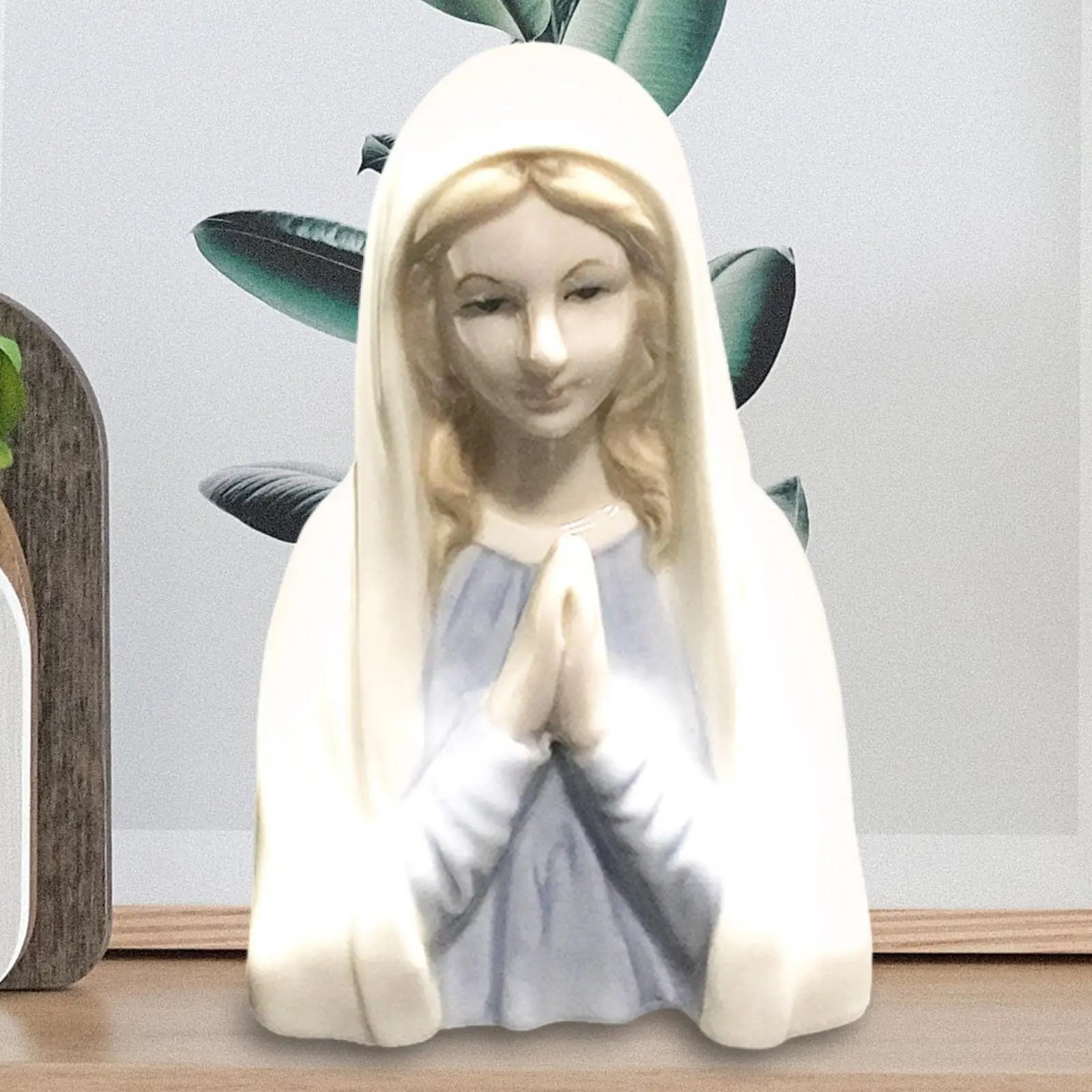 Madonna Statue Sculpture Blessed Virgin Mother Mary Statue for Tabletop Decoration