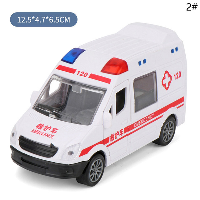 white ambulance toy