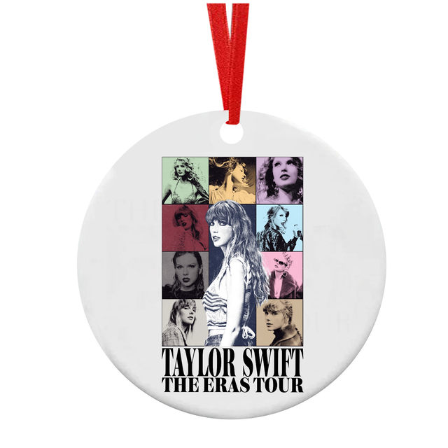 TS THE ERAS TOUR Support | Taylor Swift Ornament Personalized | Christmas  Ornaments Fan Gifts Christmas Decorations Ornament,Touring Ceramics