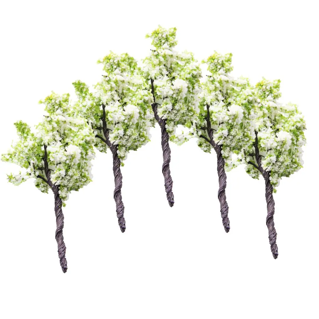 5 Tree Model for Landscape Diorama Scenery Building Auxiliary Material 7/9cm