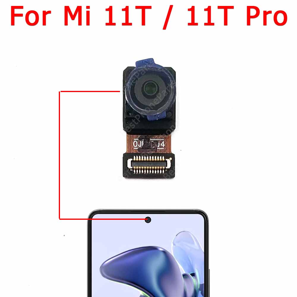 Для Xiaomi Mi 11T Pro 5G селфи Фронтальная маленькая фронтальная камера  задняя камера Модуль вид спереди задняя сторона Ремонт Запасные части |  AliExpress