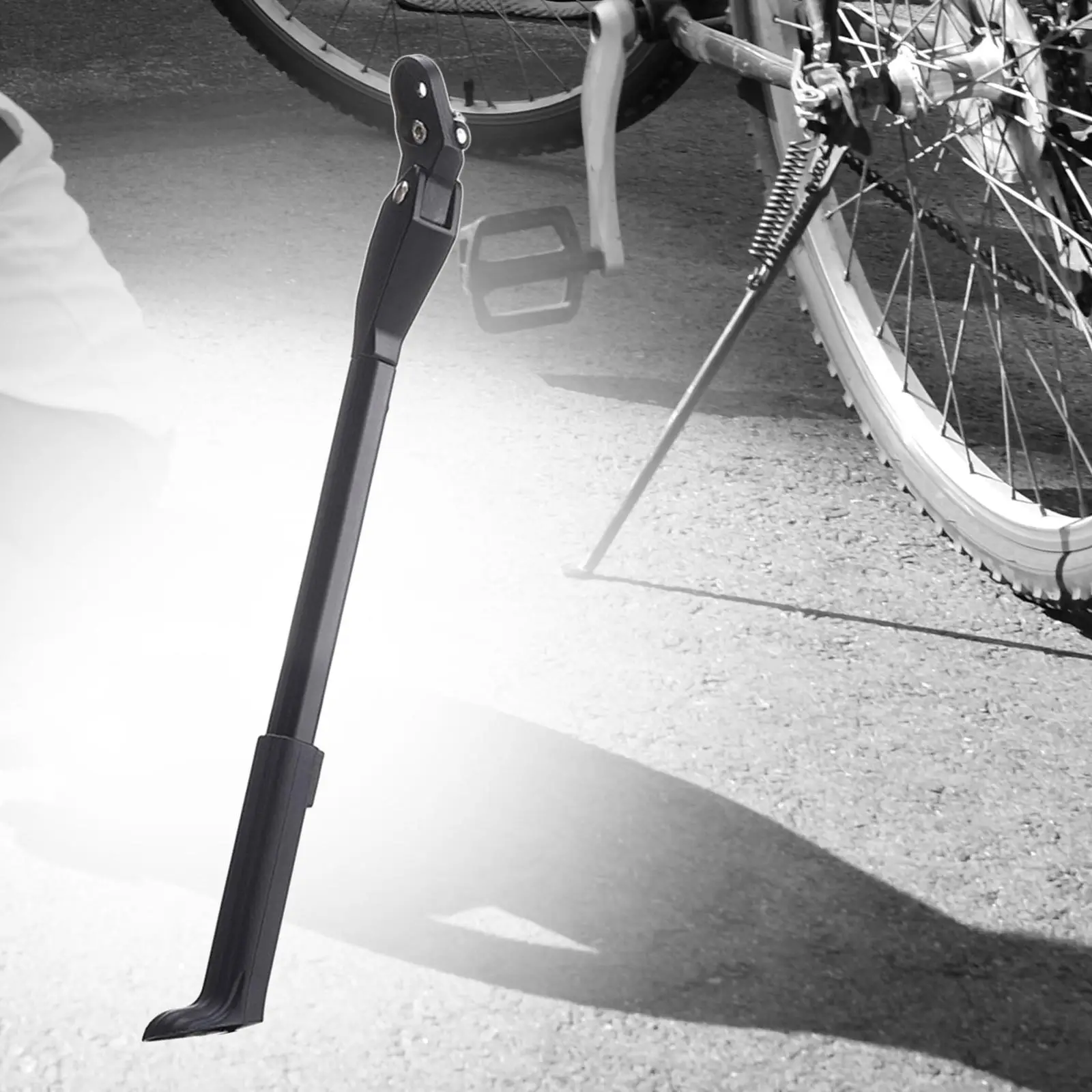 Bike Kickstand Cycling Parking Aluminum Alloy Footrest Support Side Kickstand