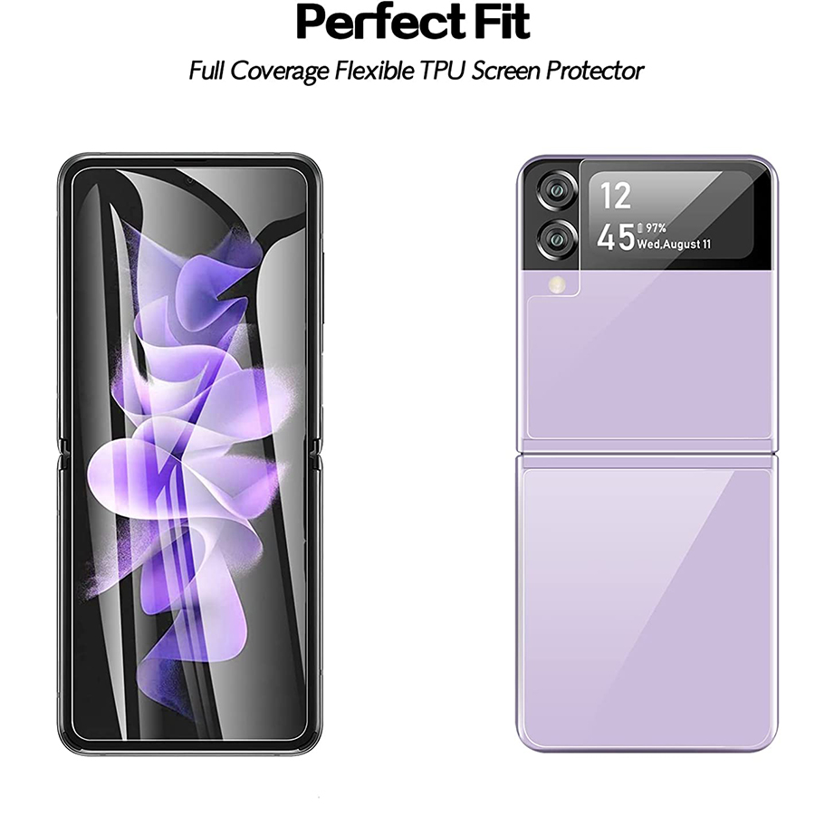 1-3Pcs For Samsung Galaxy Z Fold5 6 5G Outside Matte Hydrogel Film Samsung Galaxy Z Flip4 3 5G Frosted Screen Protector No Glass