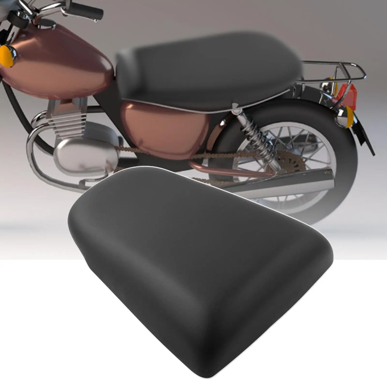 Rear Pillion Passenger Cushion Seat PU Leather Accessories for Suzuki Sv1000 Replacement Stable Performance Easy to Install