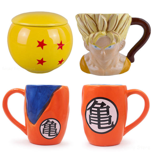 Dragon Ball Z Son Goku Water Bottle DBZ Sports Fitness Cup Protein Shake  Powder Cup Stirring Milkshake Cup Portable Sports Mug - AliExpress