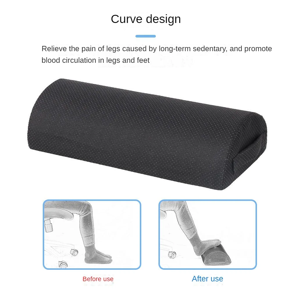 Description Picture 5 of itemSemicircle High Resilience Feet Pillow Support Foot Rest Home Office Feet Stool Portable Travel Footrest Massage Cushion