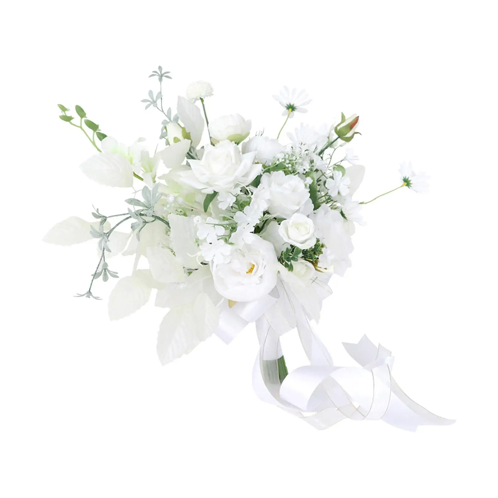 Romantic Bridal Bouquet Flower Arrangements Artificial Flowers Toss Bouquet for Party Anniversary Wedding Decor Supplies