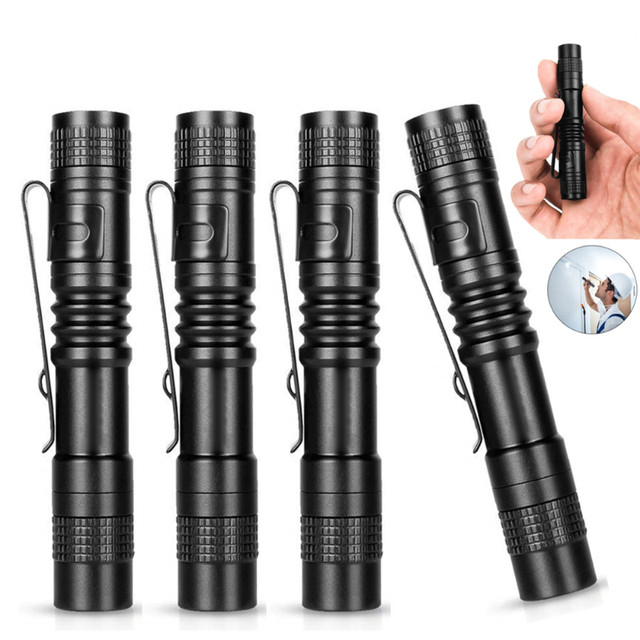 Super Small Mini LED Flashlight Battery-Powered Handheld Pen Light Tactical  Pocket Torch with High Lumens for Camping, Outdoor, Emergency, Everyday  Flashlights 