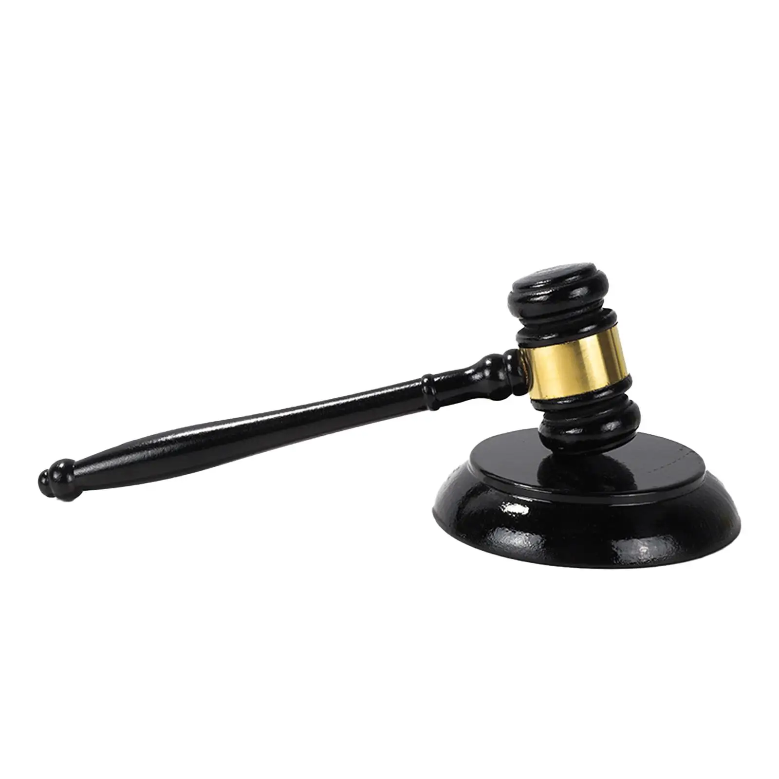 Wooden Gavel and Block Set Auction Hammer for Judge Lawyer Costume Accessory