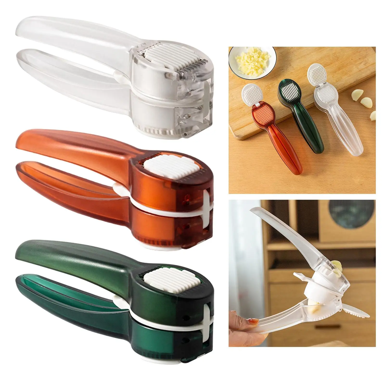 Manual Ginger Mincer Kitchen Tool Squeezer Masher with Ergonomic Handle Garlic Press for Nuts Ginger Vegetable Onion