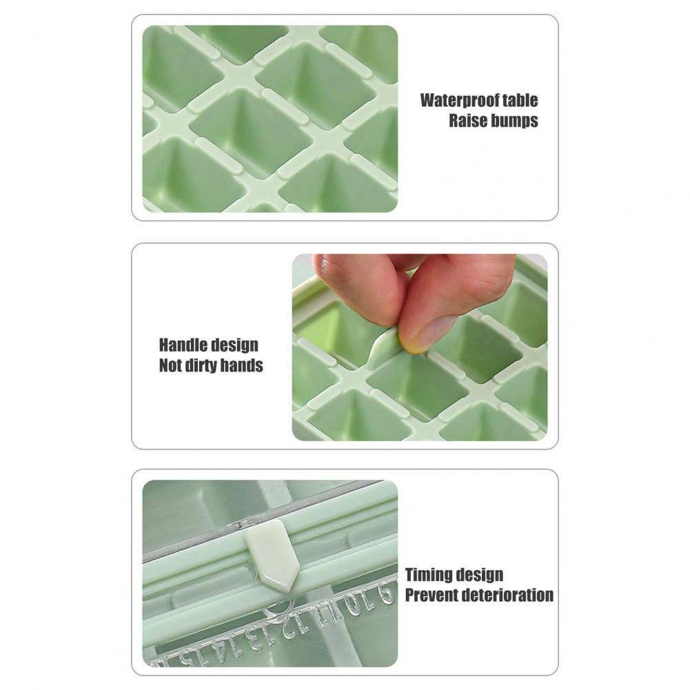 1 Set Ice Cube Mold Convenient Ice Cube Maker Easy To Demold Ice Cube Storage Box With Shovel Kitchen Supplies