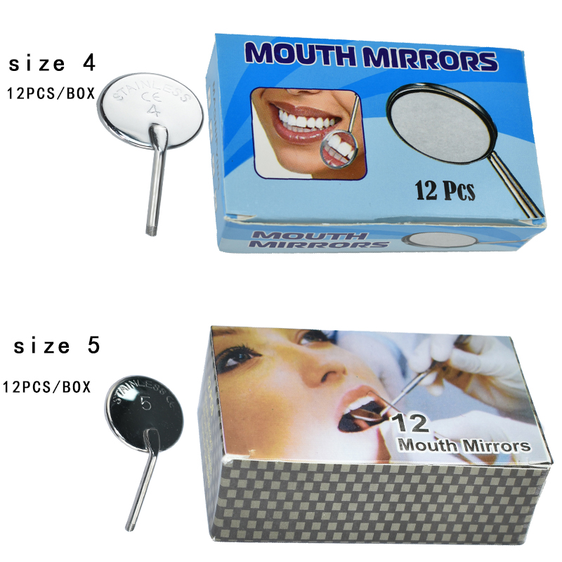 Best of 12Pcs Dental Mouth Mirror Reflector Dentist Glass Stainless Steel Material Dentistry Equipment Tools Reviews & Tips